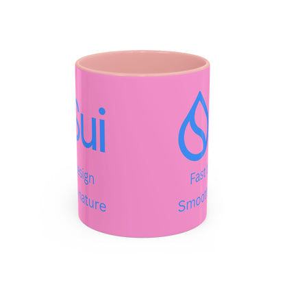 SUI Pink Accent Mug by cypherpunkgear.com