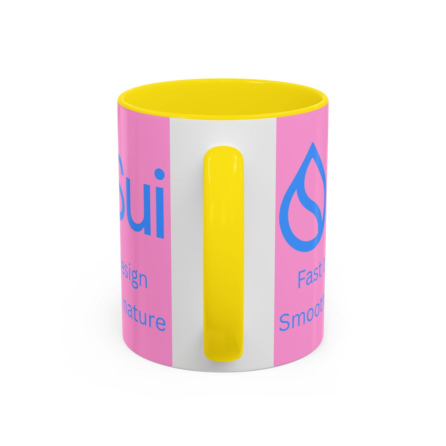 SUI Pink Accent Mug by cypherpunkgear.com