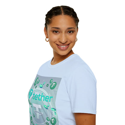 Tether LTcolors Unisex T-Shirt by cypherpunkgear.com