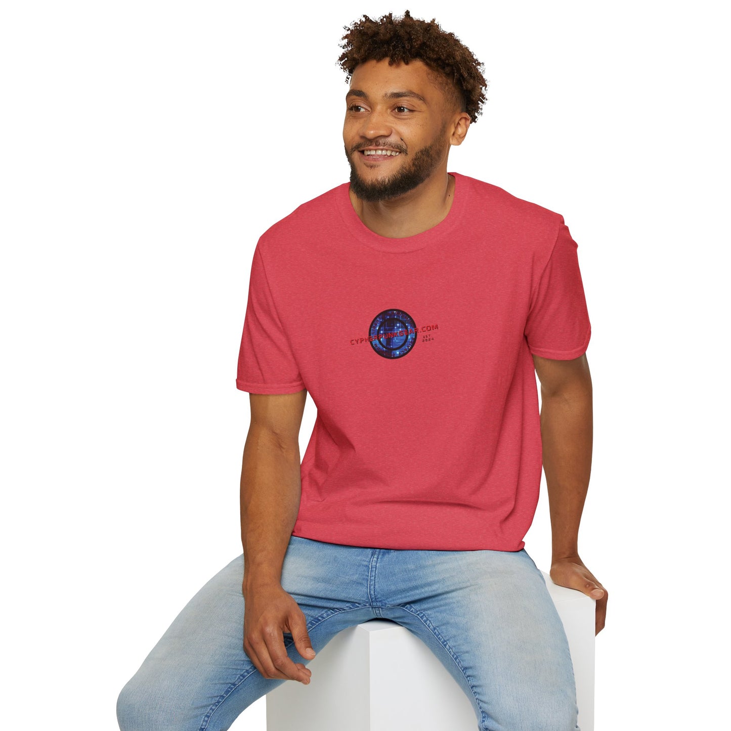 2-sided, cypherpunkgear.com logo Light colors Unisex T-Shirt by cypherpunkgear.com