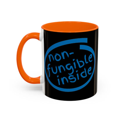 Non-Fungible Inside Black Accent Mug by cypherpunkgear.com