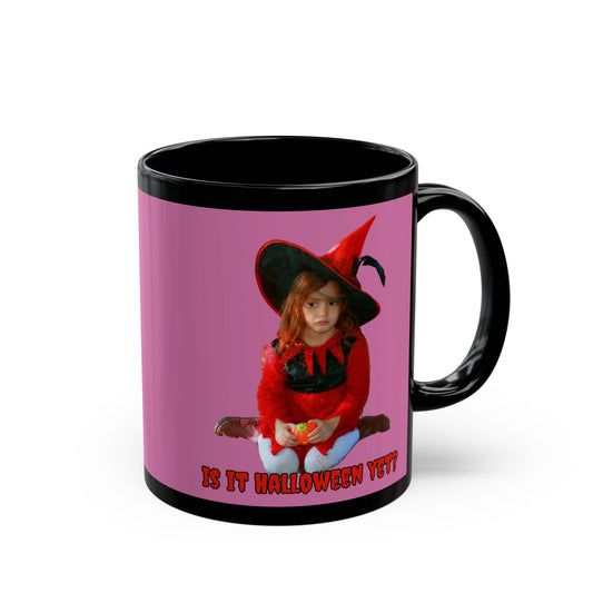 Is it Halloween yet? Pink Mug by CreepyCrafts.boo
