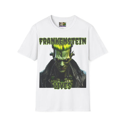 Frankenstein Lives Light colors Unisex T-Shirt by CreepyCrafts.boo
