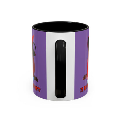 Is it Halloween yet? Light Purple Accent Mug by CreepyCrafts.boo