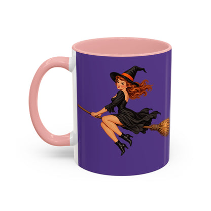 Hazel Hex Purple Accent Mug by CreepyCrafts.boo