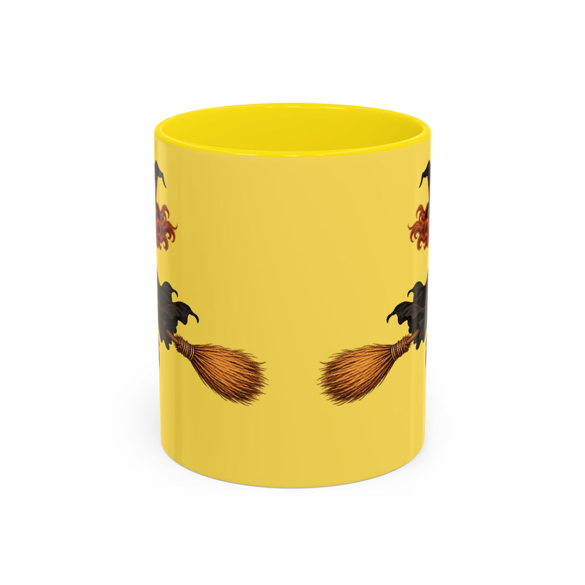 Hazel Hex Yellow Accent Mug by CreepyCrafts.boo