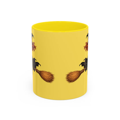 Hazel Hex Yellow Accent Mug by CreepyCrafts.boo