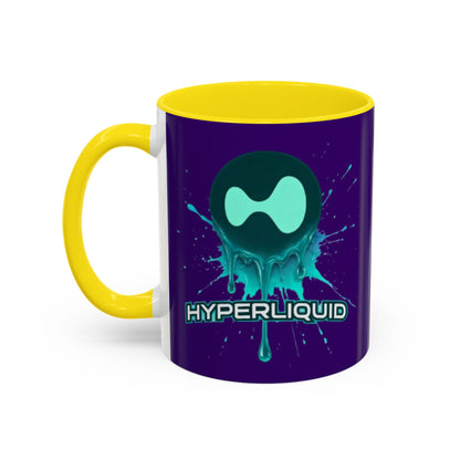 HYPE Drip Dark Purple Accent Mug by cypherpunkgear.com