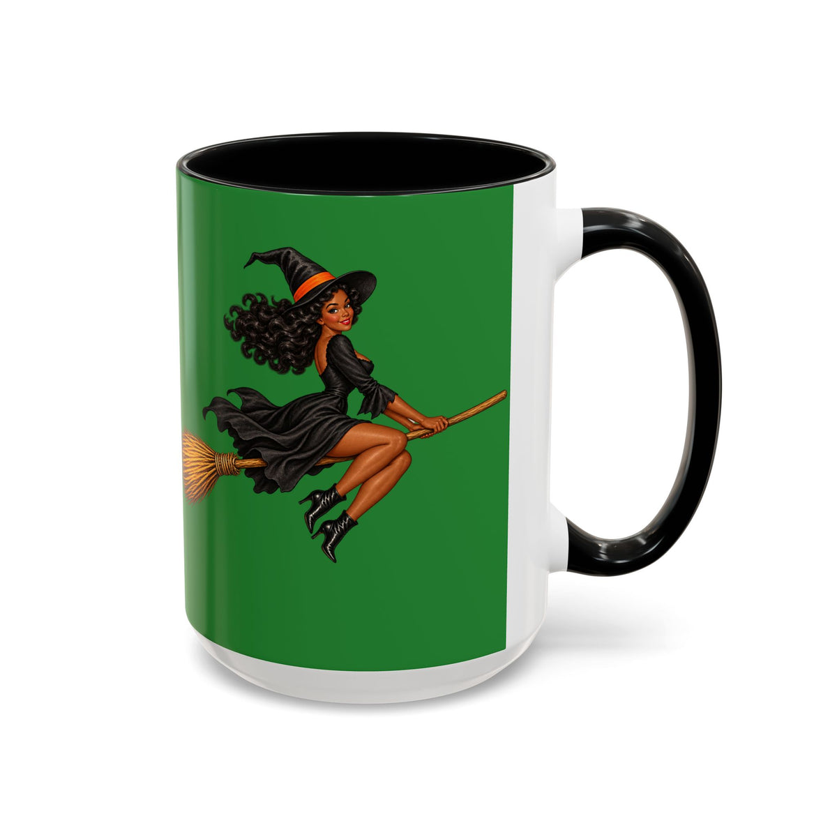 Velvet Vex Green Accent Mug by CreepyCrafts.boo