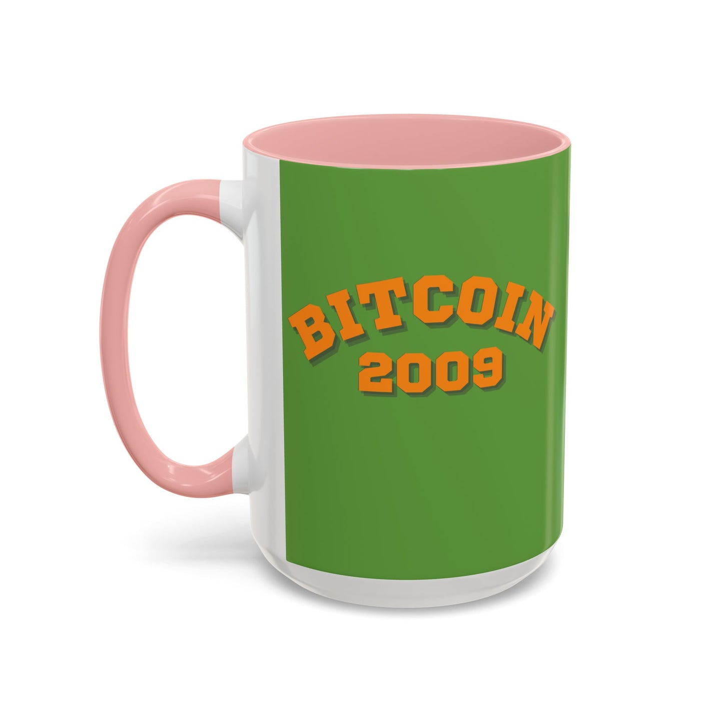 Bitcoin 2009 Green Accent Mug by cypherpunkgear.com