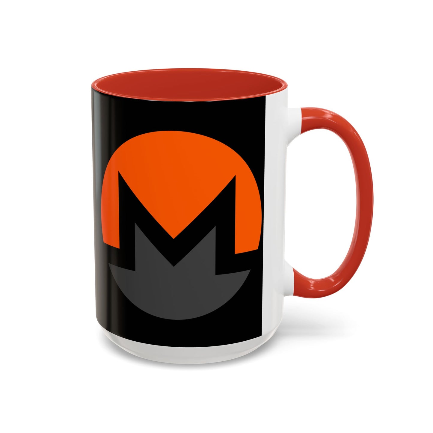 Monero (XMR) Black Accent Mug by cypherpunkgear.com