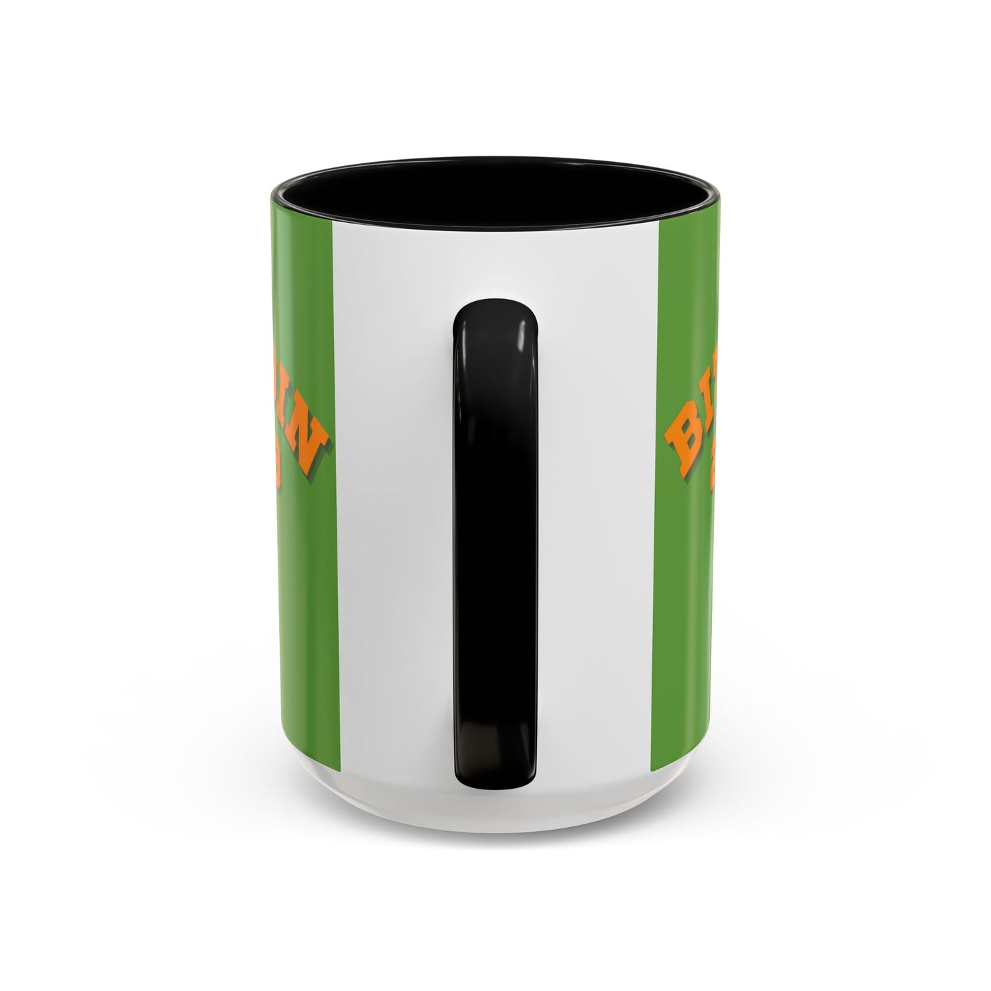 Bitcoin 2009 Green Accent Mug by cypherpunkgear.com