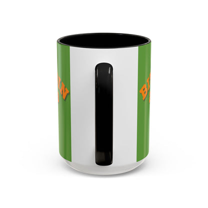 Bitcoin 2009 Green Accent Mug by cypherpunkgear.com