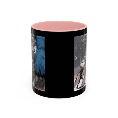 2-sided, Scabby Road Black Accent Mug by CreepyCrafts.boo