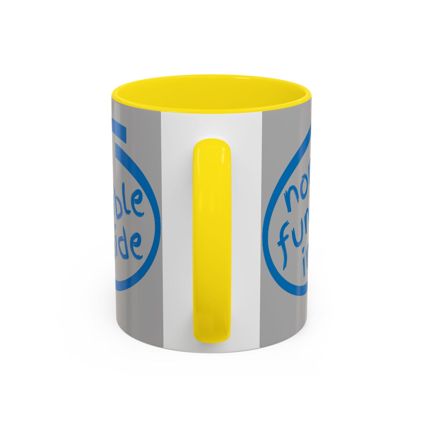 Non-Fungible Inside Grey Accent Mug by cypherpunkgear.com