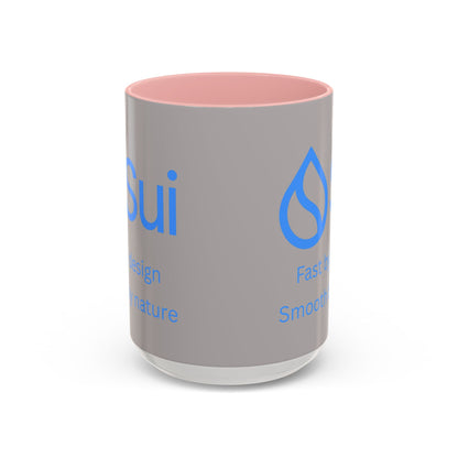 SUI Grey Accent Mug by cypherpunkgear.com