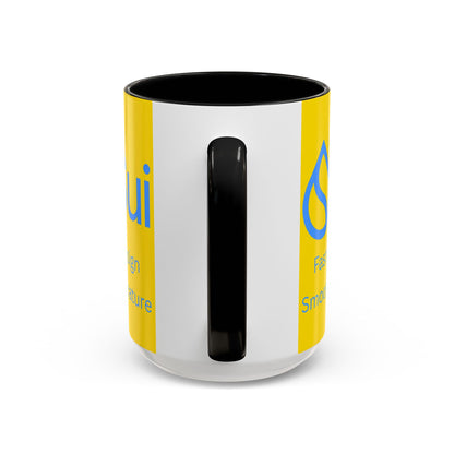 SUI Yellow Accent Mug by cypherpunkgear.com