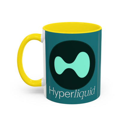 Hyperliquid White font Hyperliquid Accent Mug by cypherpunkgear.com