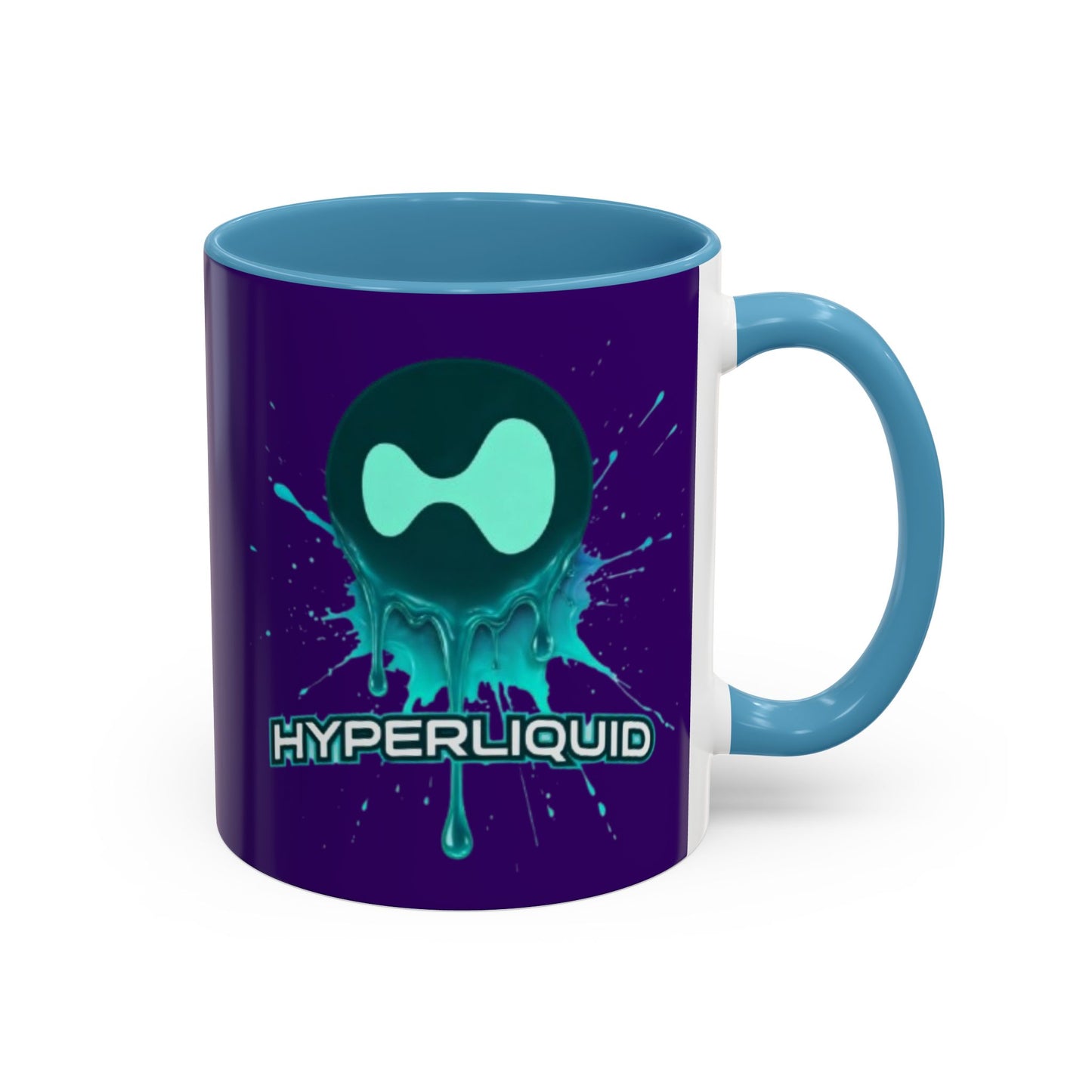 HYPE Drip Dark Purple Accent Mug by cypherpunkgear.com