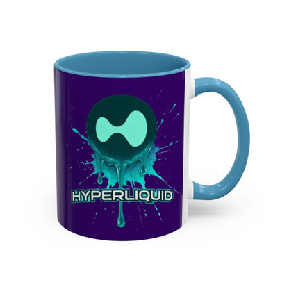 HYPE Drip Dark Purple Accent Mug by cypherpunkgear.com