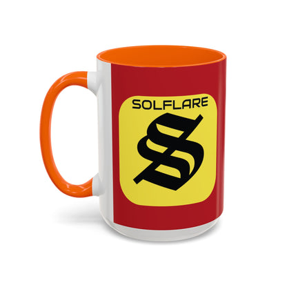 SolflareLogo Red Accent Mug by cypherpunkgear.com