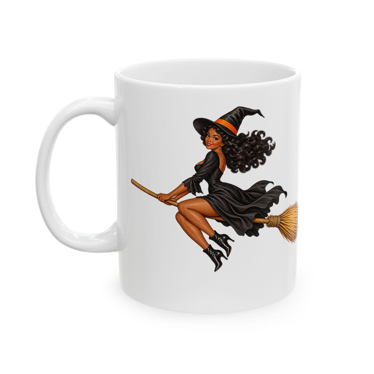 Velvet Vex White Mug by CreepyCrafts.boo