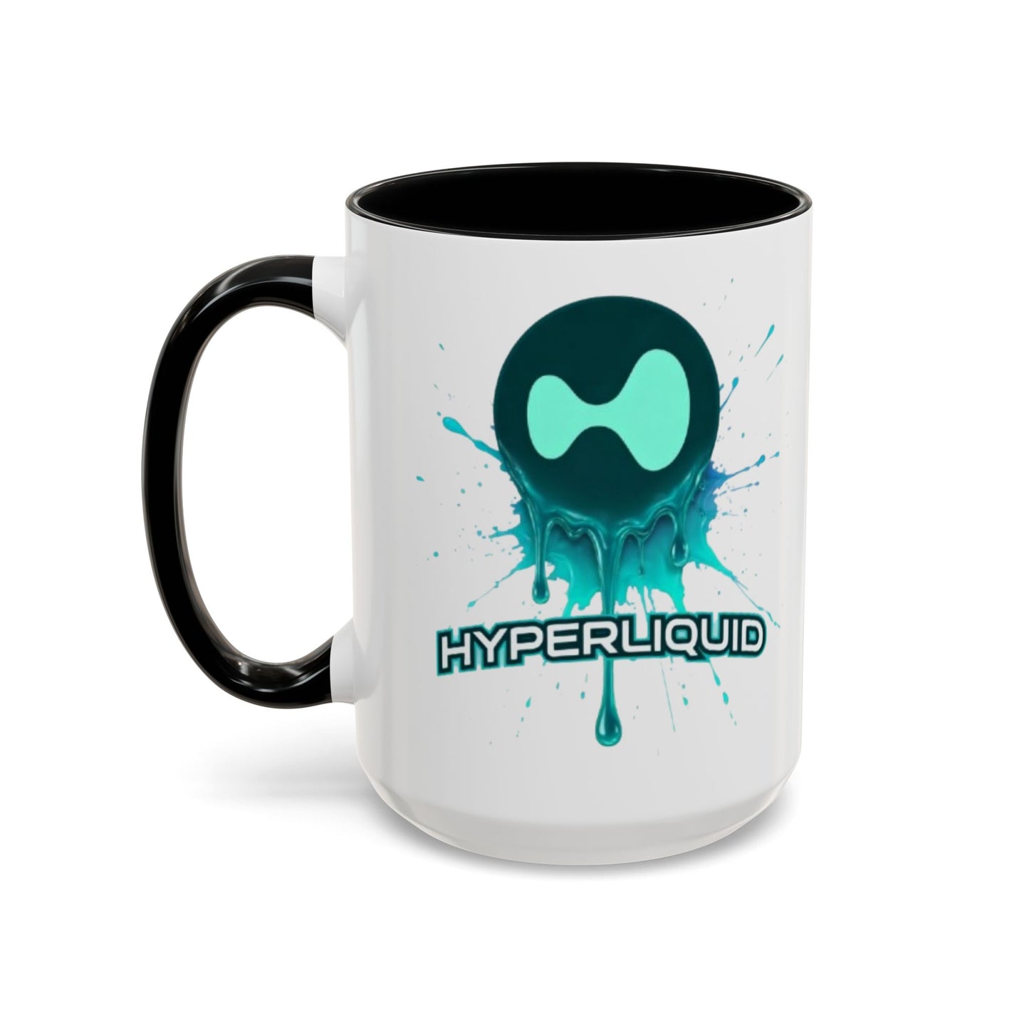 HYPE Drip White Accent Mug by cypherpunkgear.com