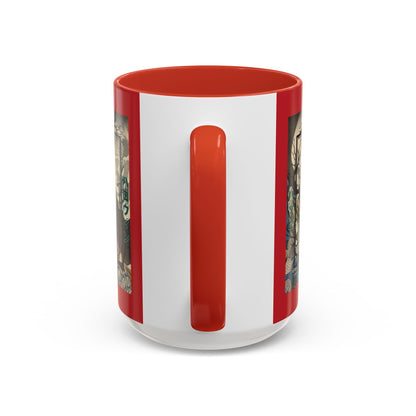 Yōkai Happy Halloween Red Accent Mug by CreepyCrafts.boo
