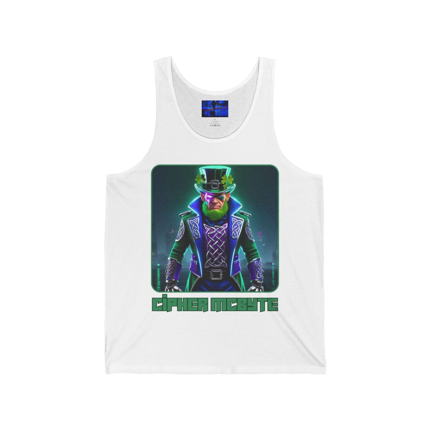 Cipher McByte Unisex Jersey Tank Top by cypherpunkgear.com
