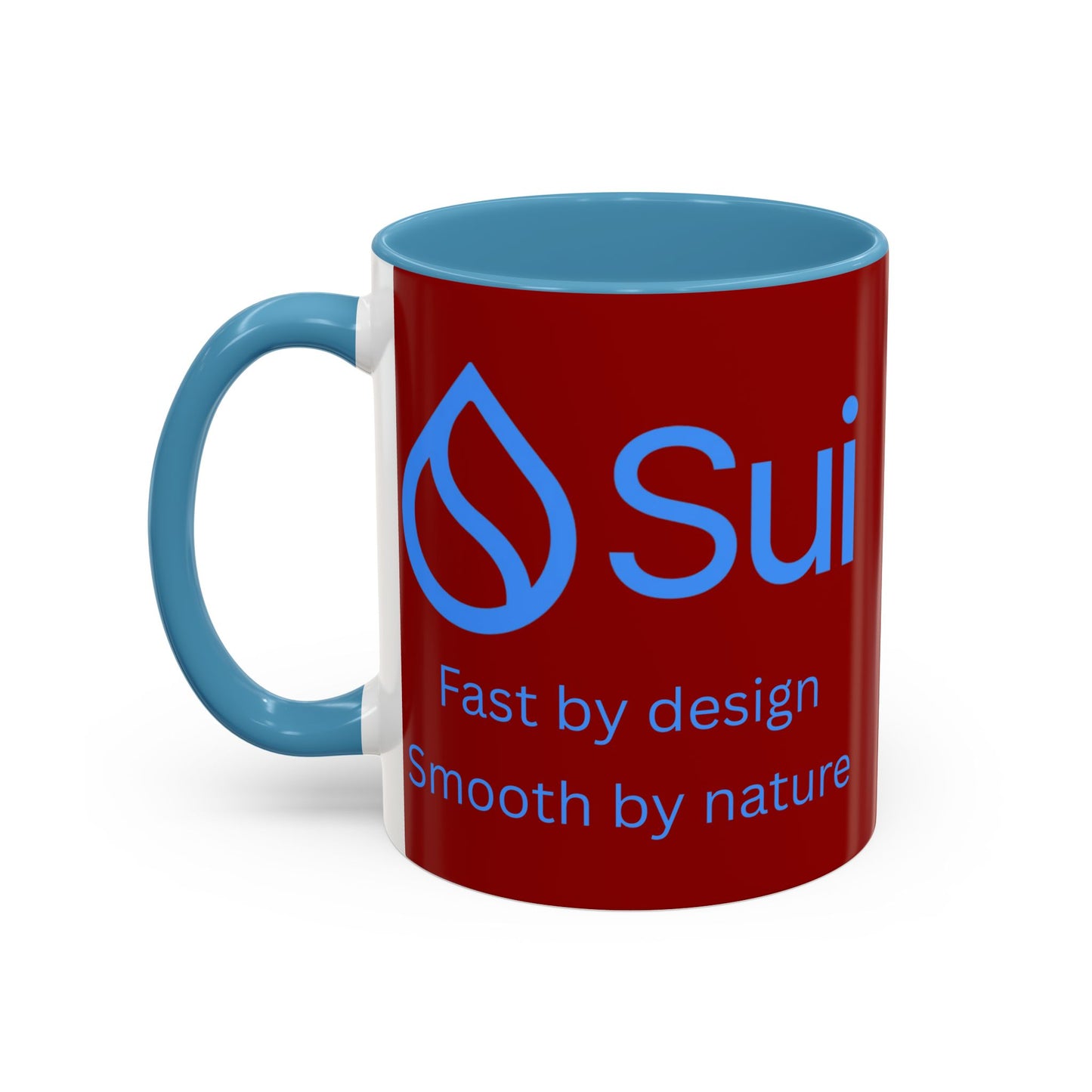 SUI Red Accent Mug by cypherpunkgear.com