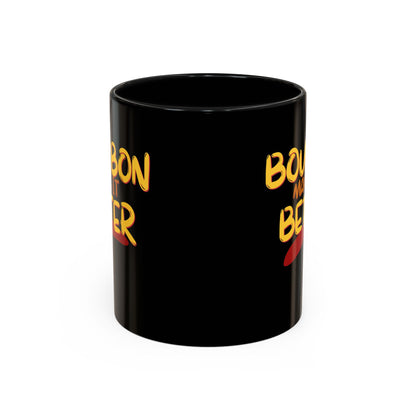 Bourbon makes it better Accent Mug by cypherpunkgear.com