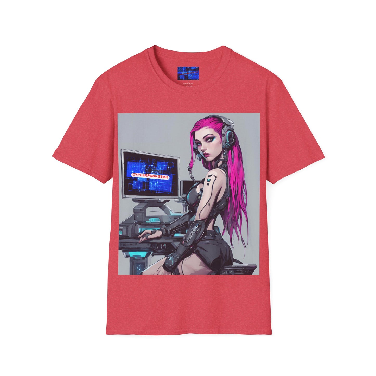 Netrunner Cyberpunk Light colors Unisex T-Shirt by cypherpunkgear.com