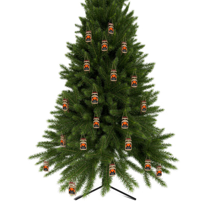 Monero (XMR) Black background Sled Ornament by cypherpunkgear.com