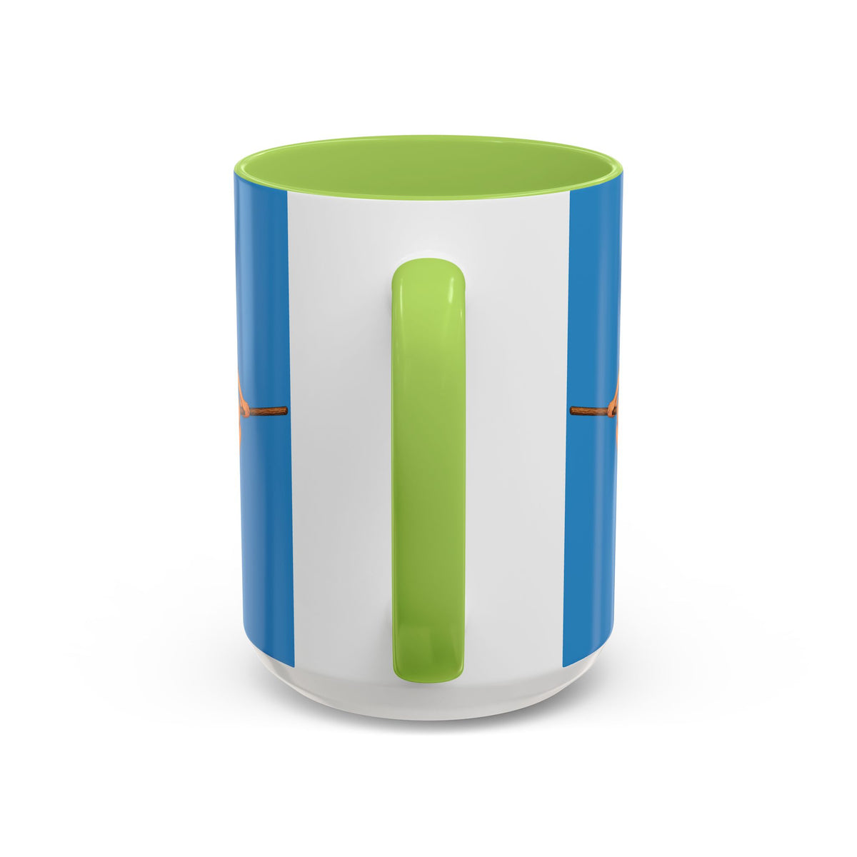 Hazel Hex Blue Accent Mug by CreepyCrafts.boo