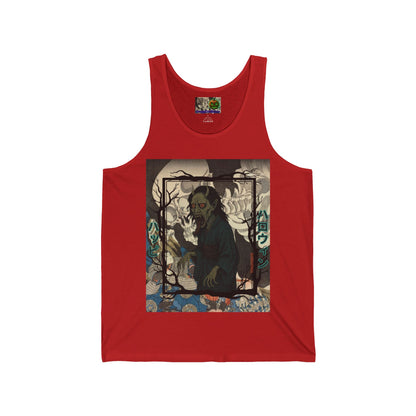 Yōkai Happy Halloween Unisex Jersey Tank Top by CreepyCrafts.boo