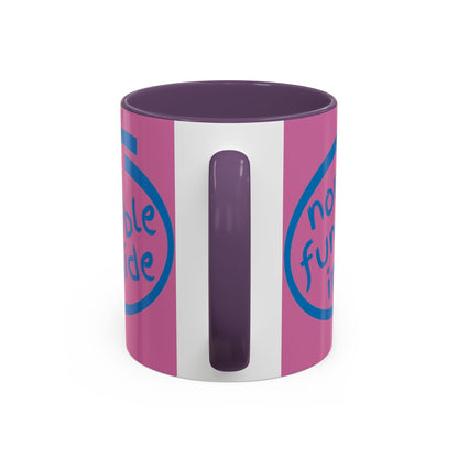 Non-Fungible Inside Pink Accent Mug by cypherpunkgear.com