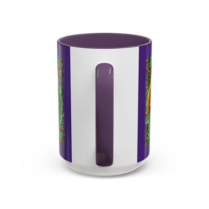 Blessed Samhain Green Jack Purple Accent Mug by CreepyCrafts.boo