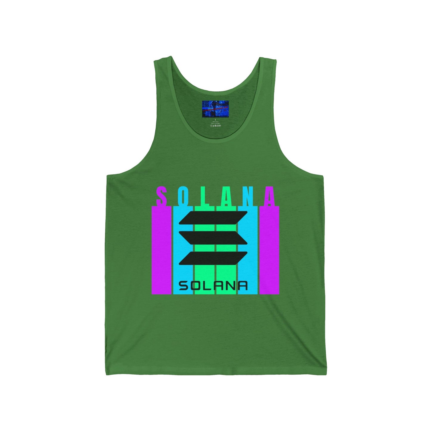 Solana (SOL) Freedom Unisex Jersey Tank Top by cypherpunkgear.com