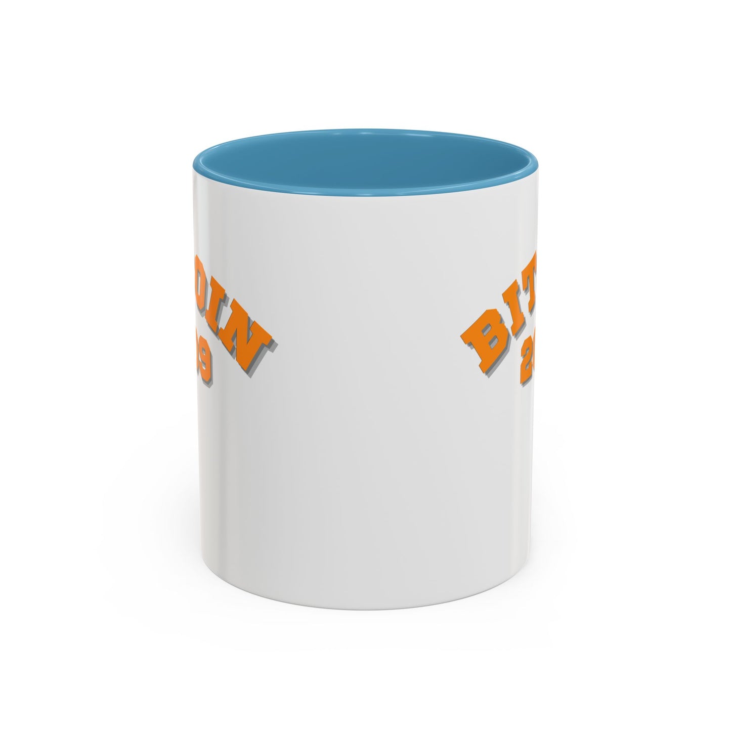 Bitcoin 2009 White Accent Mug by cypherpunkgear.com