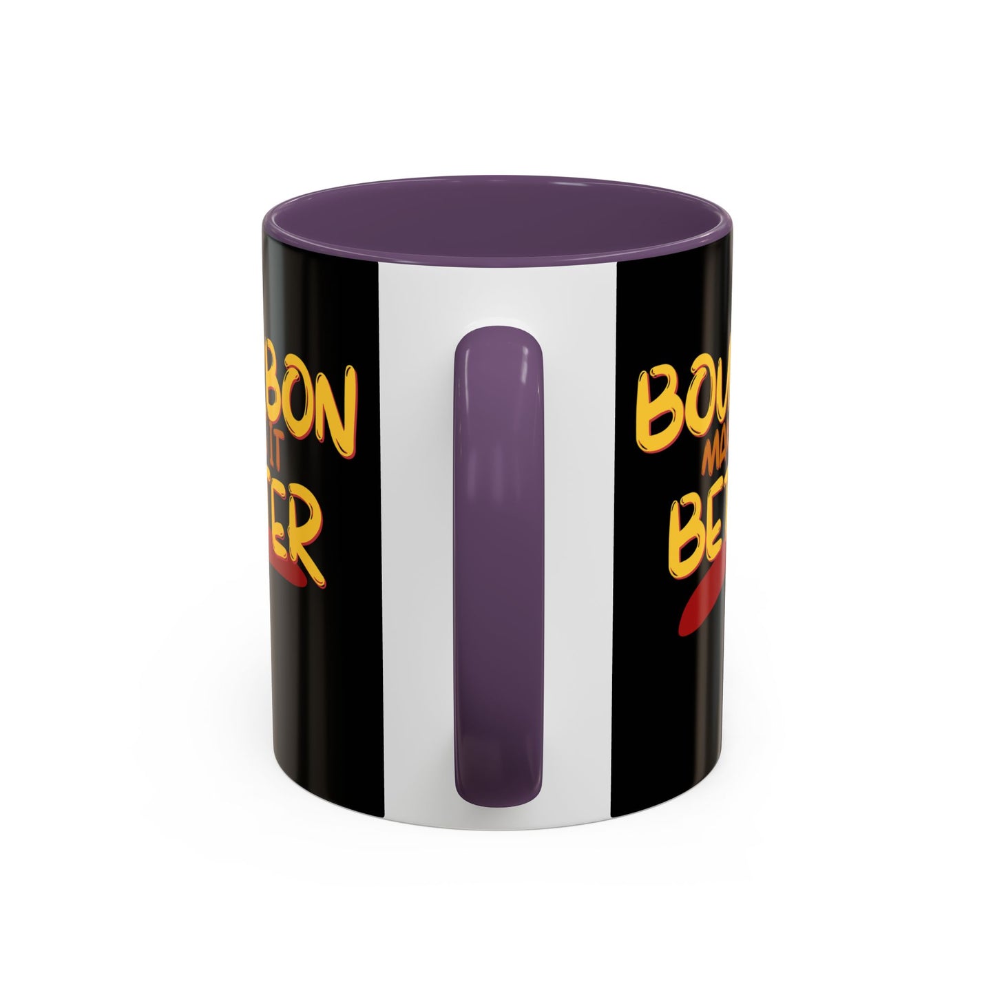 Bourbon makes it better Accent Mug by cypherpunkgear.com