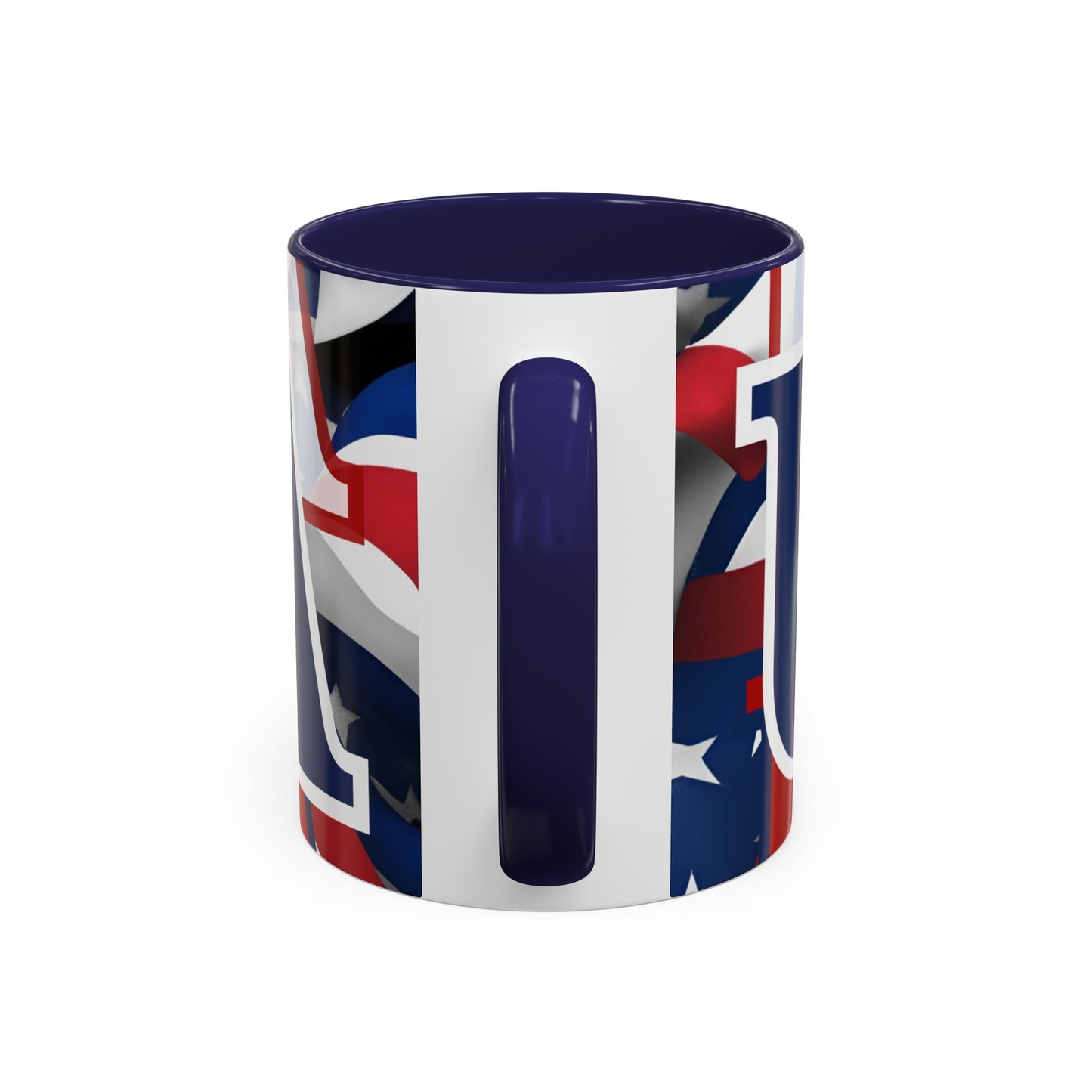 USA! USA! USA BLfont Patriot Accent Mug by cypherpunkgear