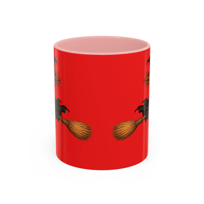 Hazel Hex Red Accent Mug by CreepyCrafts.boo