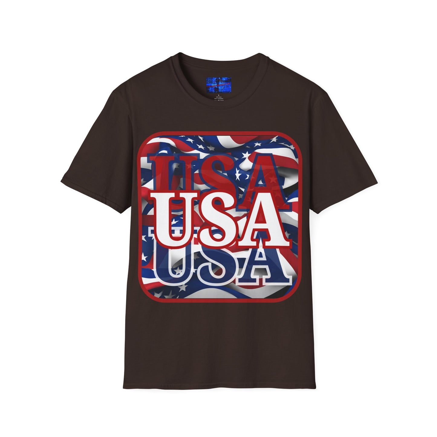 Red WHITE and Blue USA Patriot Dark colors Unisex T-Shirt by cypherpunkgear.com
