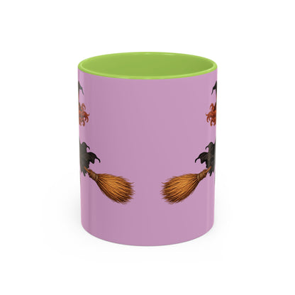 Hazel Hex Pink Accent Mug by CreepyCrafts.boo