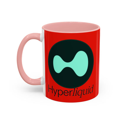 Hyperliquid Black font Red Accent Mug by cypherpunkgear.com