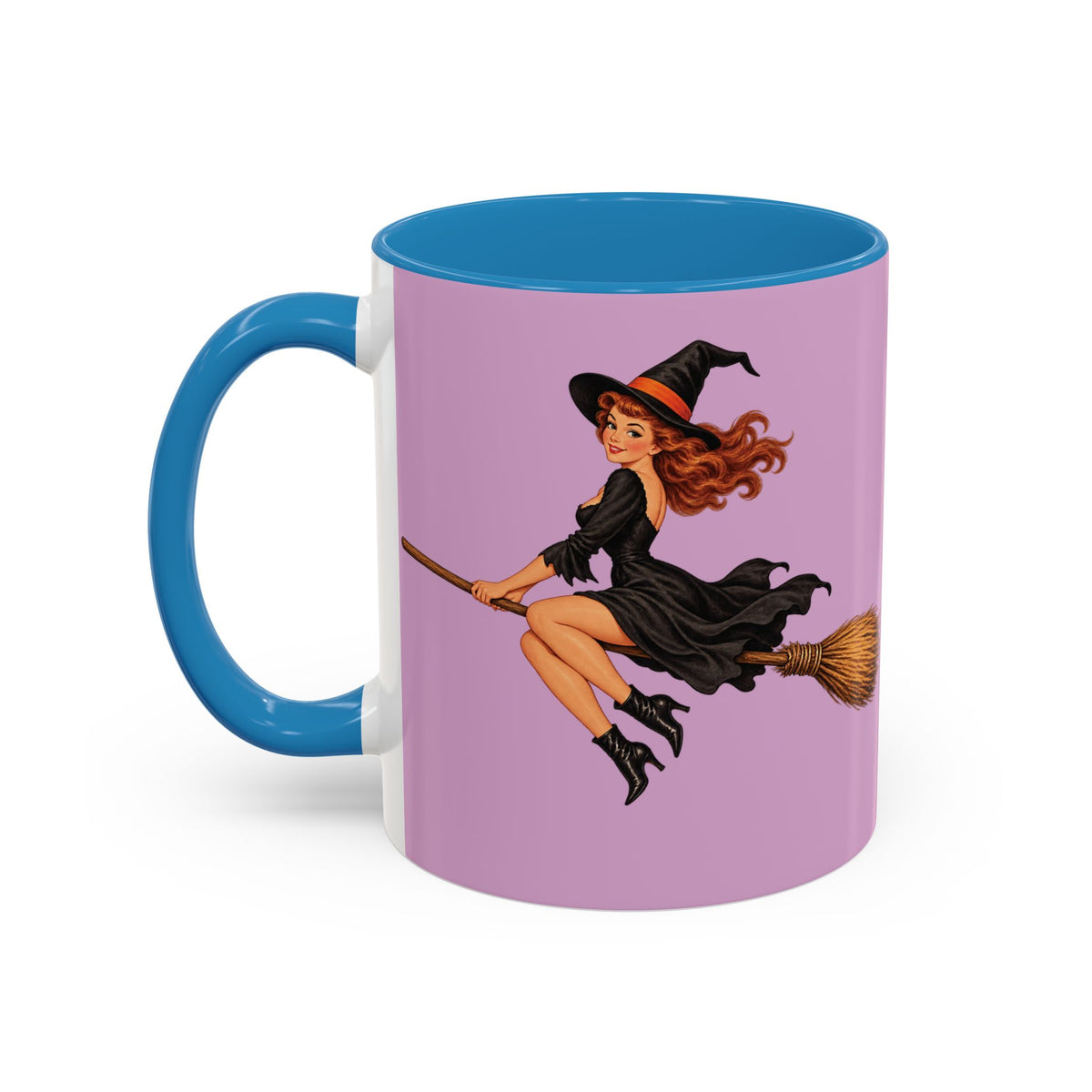Hazel Hex Pink Accent Mug by CreepyCrafts.boo