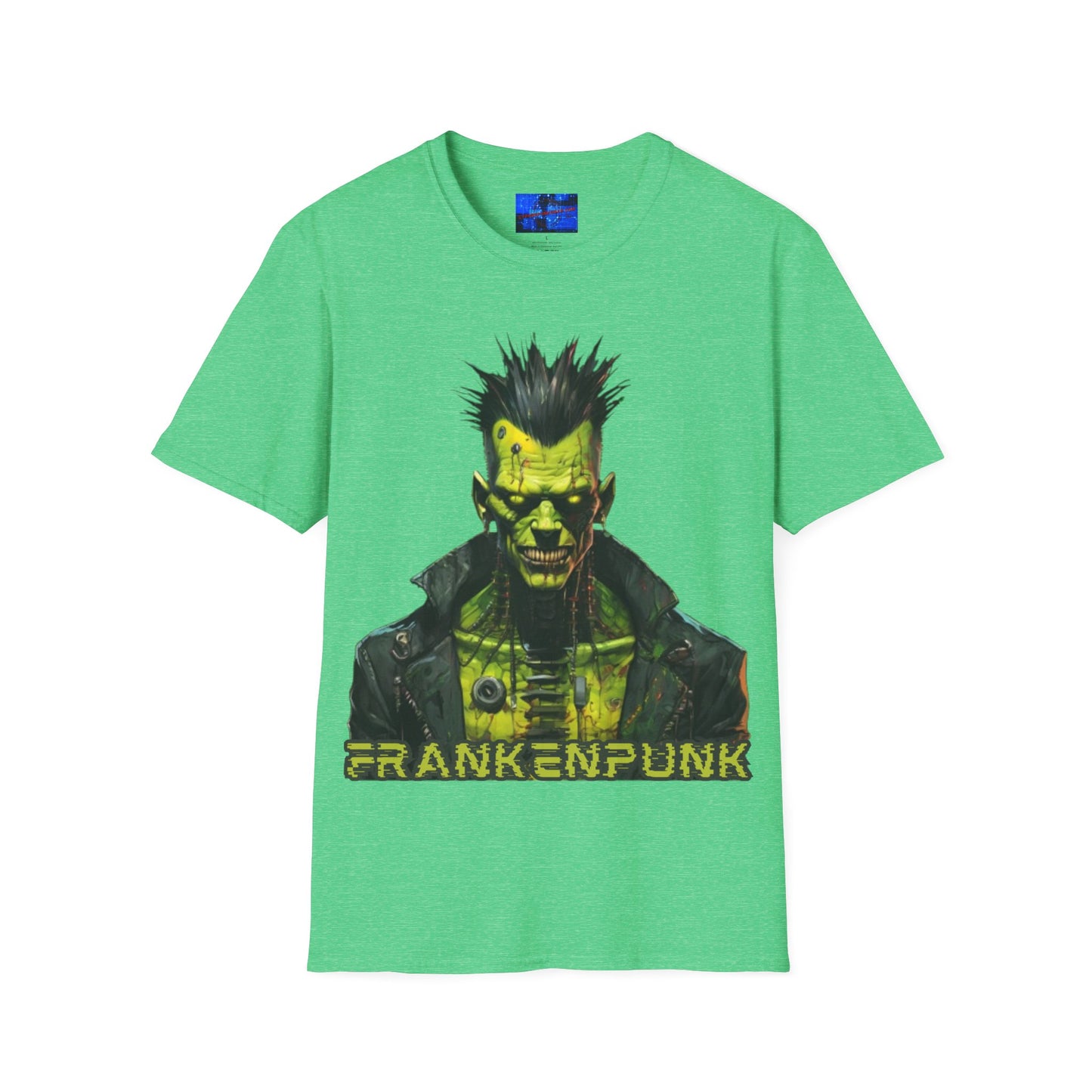 Frankenpunk w/logo Unisex T-Shirt by cypherpunkgear