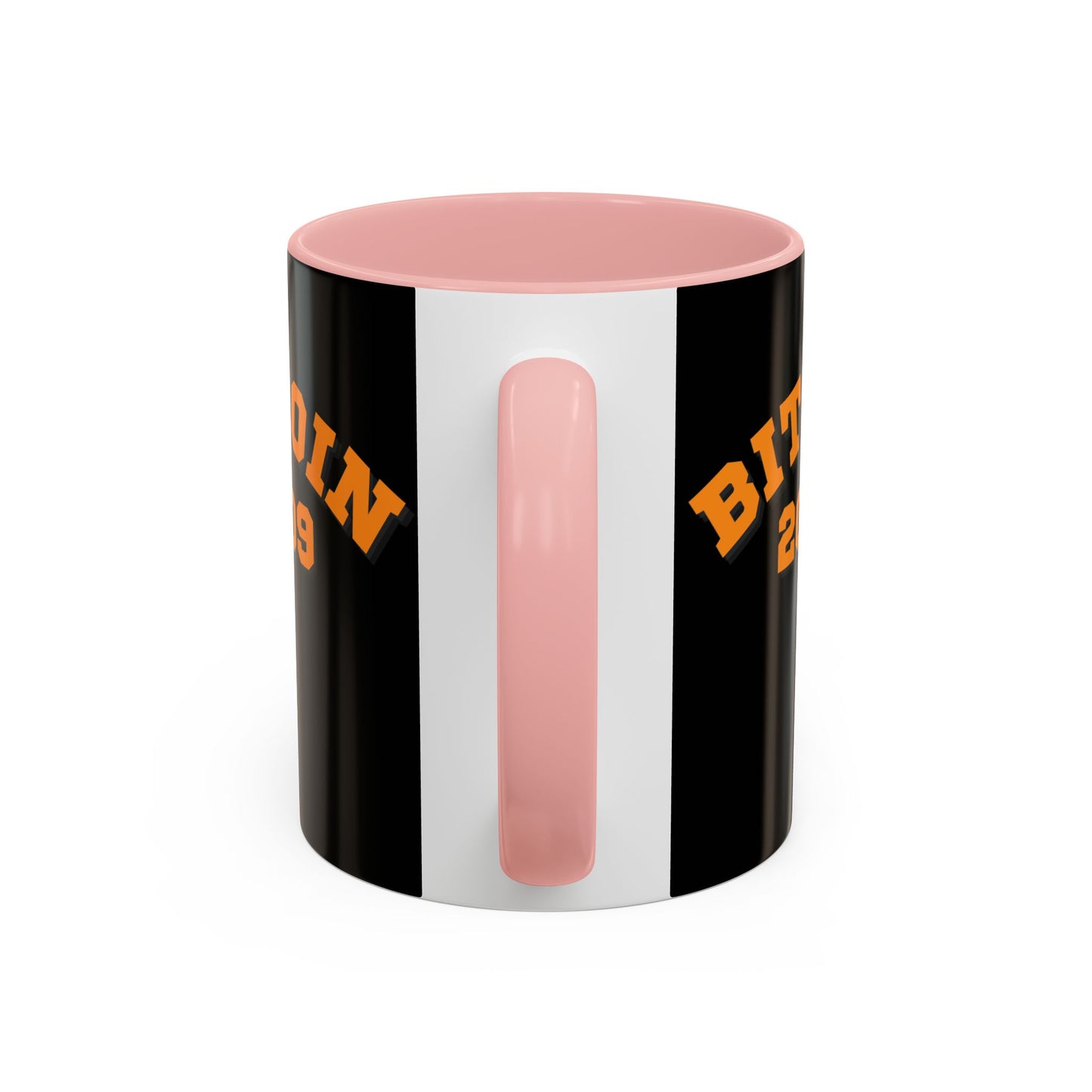 Bitcoin 2009 Black Accent Mug by cypherpunkgear.com