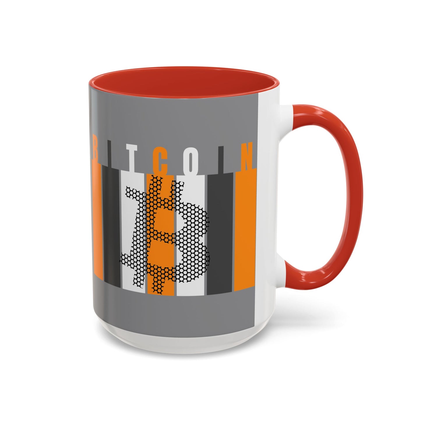 Bitcoin (BTC) Freedom Accent Mug by cypherpunkgear.com