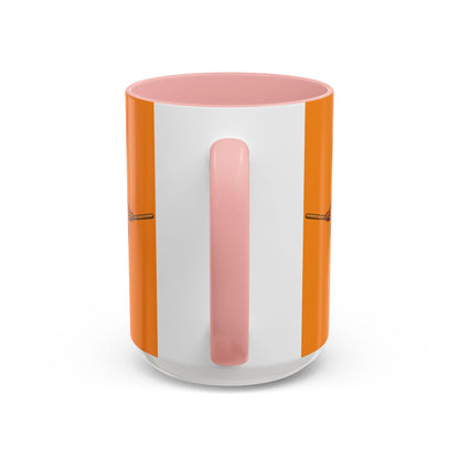 Velvet Vex Orange Accent Mug by CreepyCrafts.boo